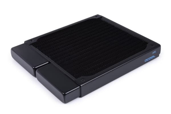 Alphacool 14443, Radiator, Messing, Kopper, Rustfritt stål, Sort, 1/4", 0,8 stang, 140 mm