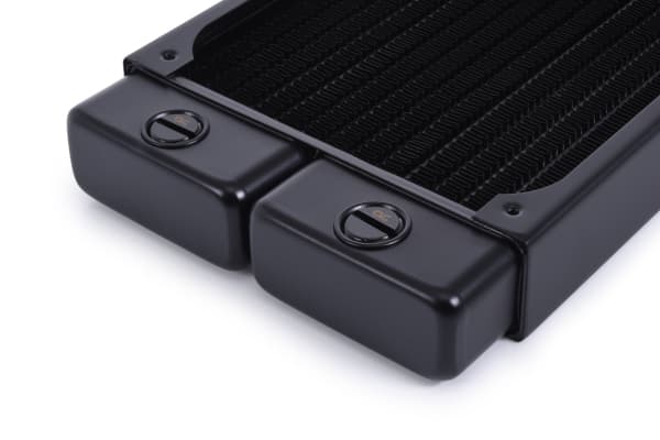 Alphacool 14469, Radiatior, mässing, Koppar, Stål, Svart, 1/4", 60 ° C, 8 fläkt/-ar