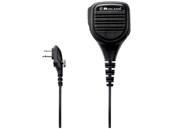 Midland MA25-M, Høyttaler/mikrofon, Midland, G15/G18, Svart, Håndholdt