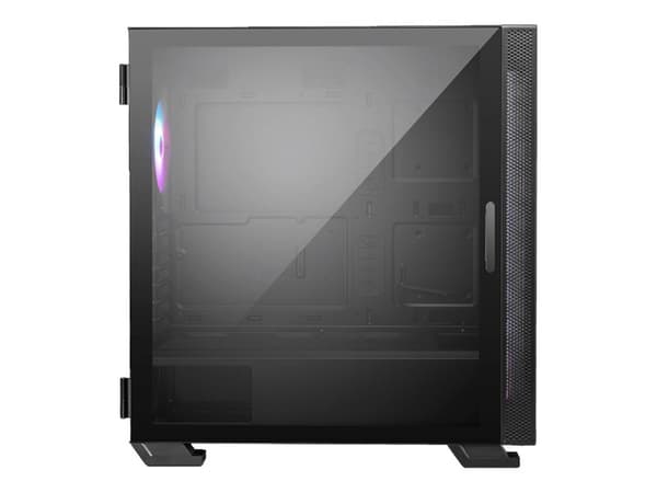 MSI MAG VAMPIRIC 300R - Mid tower - utökad ATX - genomskinlig sidopanel (härdat glas) - ingen strömförsörjning (ATX) - svart - USB/ljud