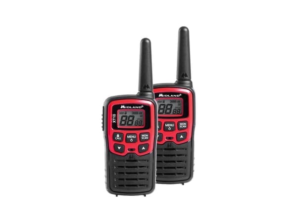 Midland XT10, 16 kanaler, 446.00625 - 446.09375 MHz, LCD, AAA, Alkalinsk, 73 g