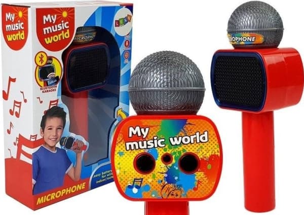 Lean Sport Lasten mikrofoni Langaton karaoke Bluetooth-kaiutin Punainen
