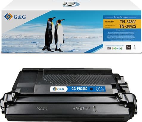 G&G NT-PB3480, 8000 sider, Sort, 1 stykker