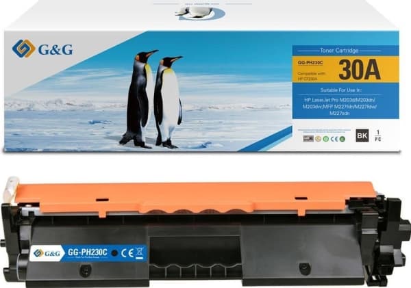 G&G Toner G&G-kompatibel toner med HP CF230A, NT-PH230C, HP 30A, svart, 1600-tallet