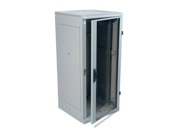 Triton 19" Rack 27U/ 600x1000 Glass door, Frittstående hylle, 400 kg, 69,2 kg, Grå