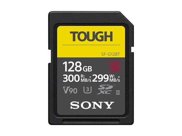 Sony SF-G series TOUGH SF-G128T - Flash-minneskort - 128 GB - Video Class V90 / UHS-II U3 / Class10 - SDXC UHS-II
