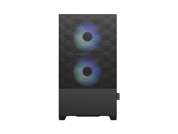 Fractal Design Pop Mini Air RGB - Tower - micro ATX - genomskinlig sidopanel (härdat glas) - ingen strömförsörjning (ATX) - svart TG ljus ton - USB/l