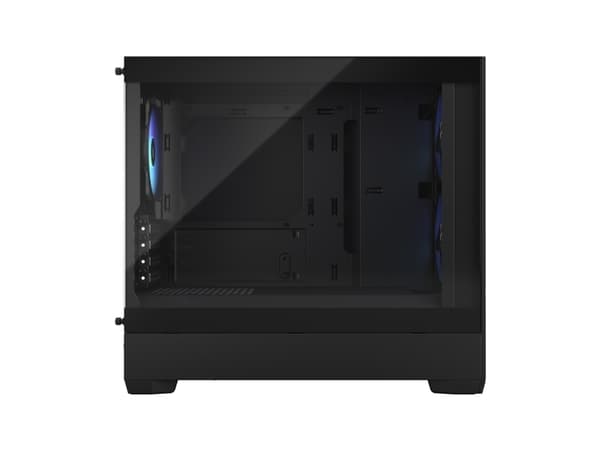 Fractal Design Pop Mini Air RGB - Tower - micro ATX - genomskinlig sidopanel (härdat glas) - ingen strömförsörjning (ATX) - svart TG ljus ton - USB/l
