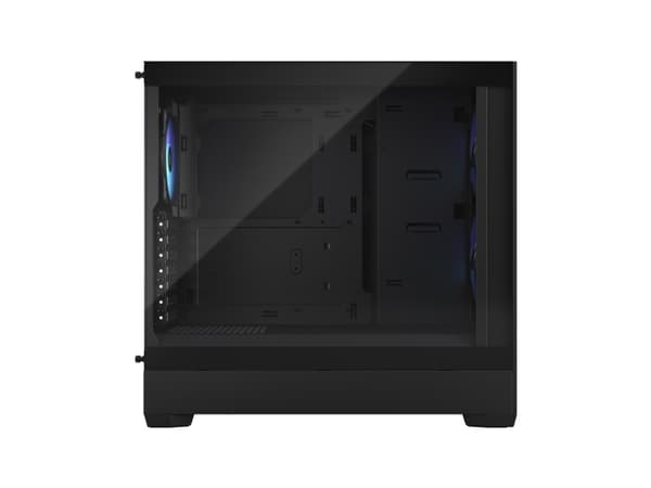 Fractal Design Pop Air RGB - Tower - ATX - genomskinlig sidopanel (härdat glas) - ingen strömförsörjning (ATX) - svart TG genomskinlig ton - USB/ljud