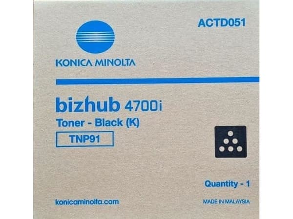 Konica Minolta TNP-91 - Svart - original - tonerpatron - for bizhub i-SERIES 4700i