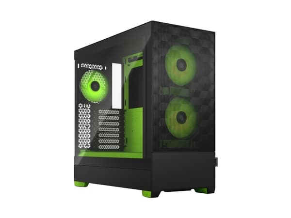 Fractal Design Pop Air RGB - Tower - ATX - sidepanel med vindu (herdet glass) - ingen strømforsyning (ATX) - grønn, blank, tonet - USB/lyd - for Frac