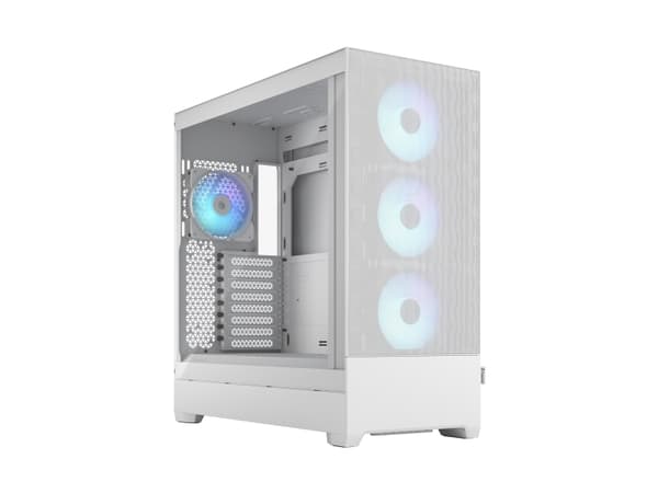 Fractal Design Pop XL Air RGB - Tower - utökad ATX - ingen strömförsörjning (ATX) - vit TG genomskinlig ton - USB/ljud