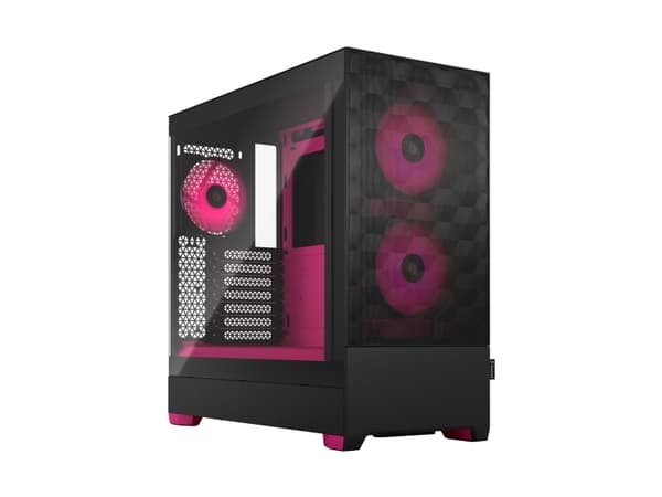 Fractal Design Pop Air RGB - Tower - ATX - sidepanel med vindu (herdet glass) - ingen strømforsyning (ATX) - magenta, tonet, blank - USB/lyd - for Fr