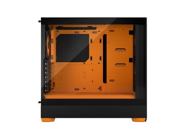 Fractal Design Pop Air, Tower, PC, Musta, Oranssi, ATX, mikro ATX, Mini-ITX, Terästä, Karkaistu lasi, Multi