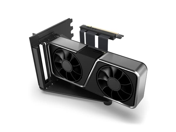 NZXT H7 Series - GPU-bøylesett (vertikal) - matt svart - for H series H5 Elite, H7, H7 Elite, H7 Flow