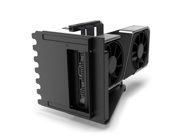 NZXT H7 Series - GPU-bøylesett (vertikal) - matt svart - for H series H5 Elite, H7, H7 Elite, H7 Flow