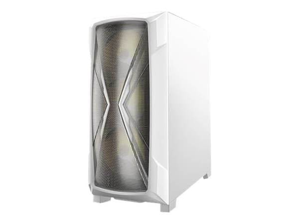 Antec DP505, Midi Tower, PC, Valkoinen, ATX, EATX, mikro ATX, Mini-ITX, Muovi, Terästä, Karkaistu lasi, Tuuletin Valkoinen