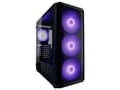 Miniatyrbild 3 av 5: LC Power Gaming 804B - Obsession_X - Mid tower - ATX - genomskinlig sidopanel (härdat glas) - ingen strömförsörjning - svart - USB/ljud