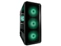 Miniatyrbild 4 av 5: LC Power Gaming 804B - Obsession_X - Mid tower - ATX - genomskinlig sidopanel (härdat glas) - ingen strömförsörjning - svart - USB/ljud