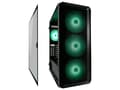 Miniatyrbild 5 av 5: LC Power Gaming 804B - Obsession_X - Mid tower - ATX - genomskinlig sidopanel (härdat glas) - ingen strömförsörjning - svart - USB/ljud