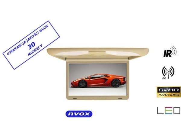Automagnetola Nvox Pakabinamų lubų monitorius lcd 17 colių LED full hd hdmi usb sd ir fm