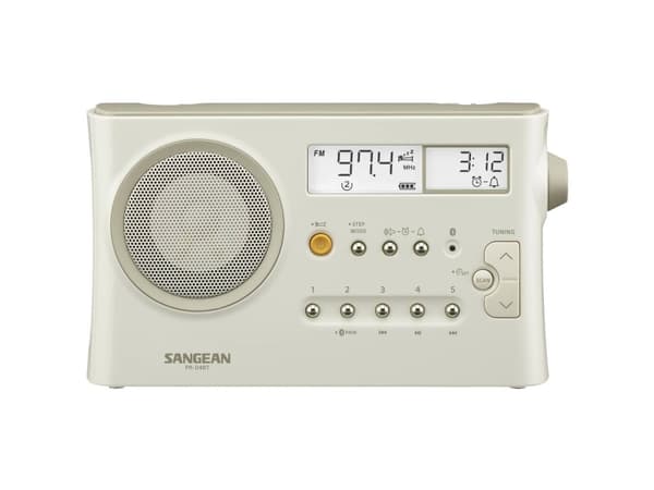 Sangean PR-D4 BT KW, AM (1018), LW, FM Pastellivalkoinen (matta)