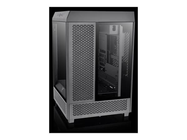 Thermaltake The Tower 500 - Mid tower - utvidet ATX (E-ATX) - sidepanel med vindu (herdet glass) - ingen strømforsyning (PS/2) - svart - USB/lyd