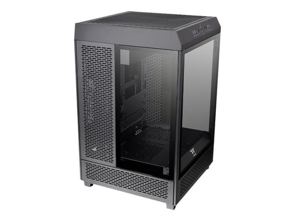Thermaltake The Tower 500 - Mid tower - utvidet ATX (E-ATX) - sidepanel med vindu (herdet glass) - ingen strømforsyning (PS/2) - svart - USB/lyd