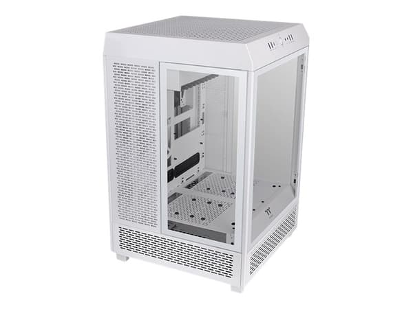 Thermaltake The Tower 500 Snow - Mid tower - utökad ATX - genomskinlig sidopanel (härdat glas) - ingen strömförsörjning (PS/2) - vit - USB/ljud
