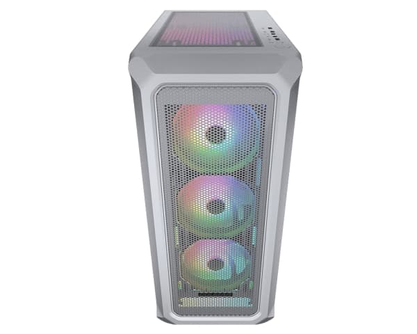 Cougar Archon 2 Mesh RGB, Midi Tower, PC, Hvit, ATX, Micro ATX, Mini-ITX, Netting, Herdet glass, Spilling