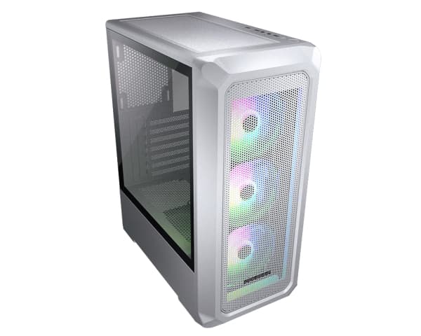 Cougar Archon 2 Mesh RGB, Midi Tower, PC, Hvit, ATX, Micro ATX, Mini-ITX, Netting, Herdet glass, Spilling