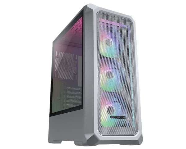 Cougar Archon 2 Mesh RGB, Midi Tower, PC, Hvit, ATX, Micro ATX, Mini-ITX, Netting, Herdet glass, Spilling