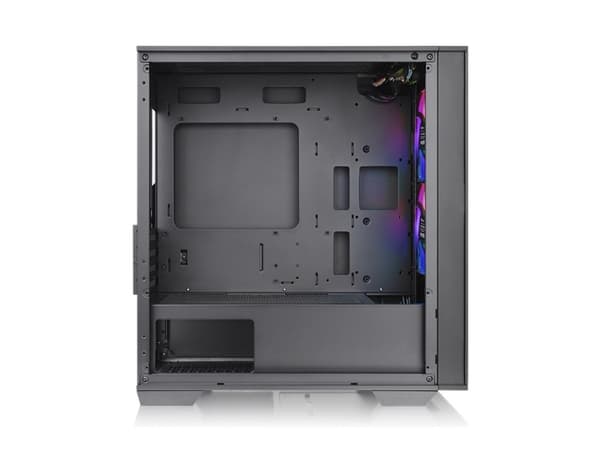 Thermaltake Divider 170 TG ARGB - Micro case - micro ATX - genomskinlig sidopanel (härdat glas) - ingen strömförsörjning (PS/2) - svart - USB/ljud