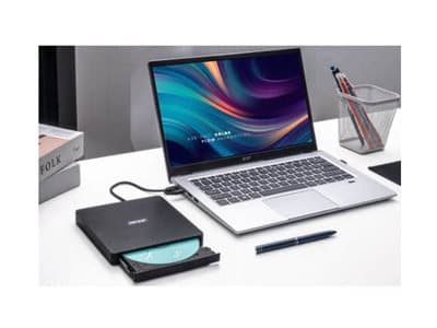 Acer DVD - Diskenhet - DVD±RW (+R dubbla lager) - USB - insticksmodul - svart