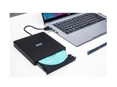 Acer DVD - Diskenhet - DVD±RW (+R dubbla lager) - USB - insticksmodul - svart