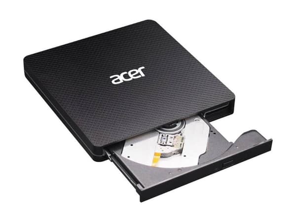 Acer DVD - Diskenhet - DVD±RW (+R dubbla lager) - USB - insticksmodul - svart Svart