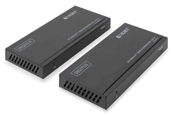 DIGITUS DS-55508 - Sender og mottaker - video/lyd/infrarød/seriell-utvider - HDMI, HDBaseT - over CAT 5e/6/7/8 - opp til 150 m