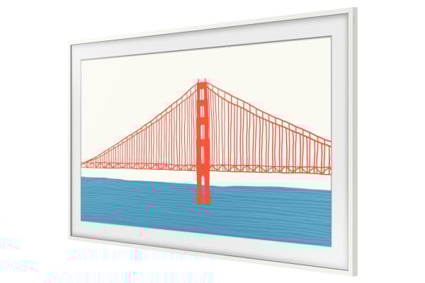 Samsung VG-SCFA85WT, Kehys, Valkoinen, Muovi, Samsung, The Frame LS03A (2021) 85'''' The Frame LS03B (2022-23) 85'''', 730 g