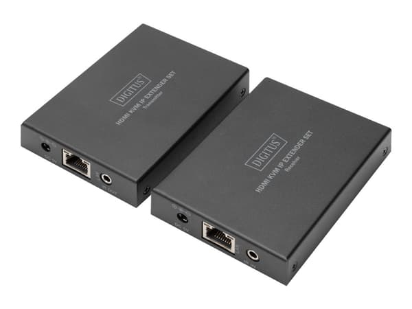 DIGITUS DS-55507 - Sender og mottaker - video/lyd/infrarød-utvider - HDMI - over CAT 5e/6/6a/7 - opp til 150 m