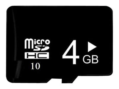CoreParts - Flashminnekort - 4 GB - Class 10 - microSDHC - svart - oppusset