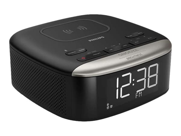 Philips TAR7606 - Klokkeradio - 4 watt - trådløs lading