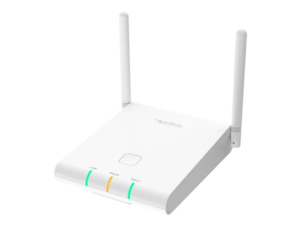 Yealink W90DM - Basestation til trådløs telefon / basestation til VoIP-telefon med opkalds-ID - DECT\GAP\CAT-iq - 3-vejs opkaldskapacitet - SIP, SIP Valkoinen