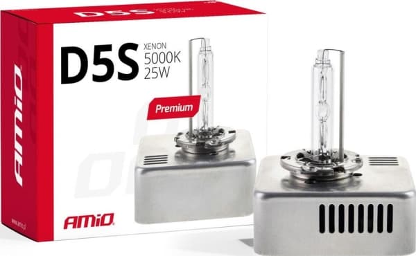 Amio Xenon glödlampa, xenon d5s 5000k premium filament