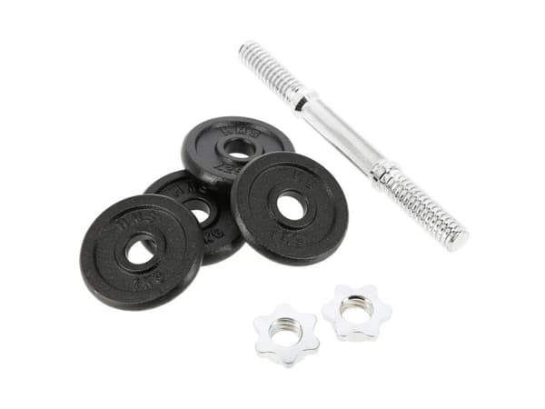 HMS SG01 gjenget vektstang 7kg 4 plater