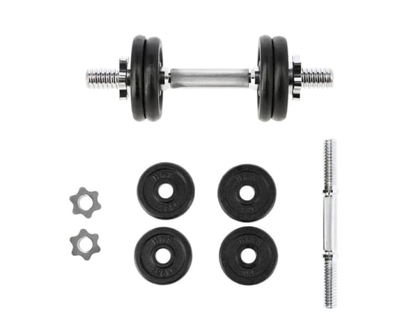 HMS SG01 gjenget vektstang 7kg 4 plater