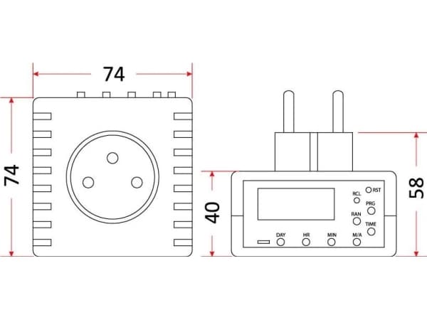 Rum-Lux Elektronisk timer EM Rum-Lux