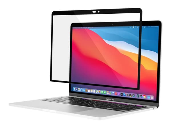 Moshi iVisor XT - Notebookskjermbeskytter - avtakbar - 13" - svart - for Apple MacBook Air (13.3 tommer); MacBook Pro (13.3 tommer)