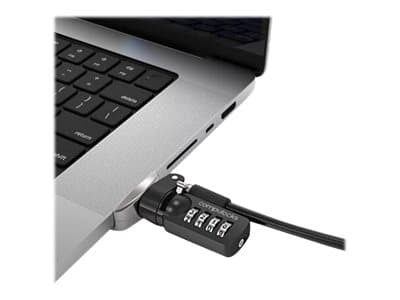 Compulocks Ledge Lock Adapter for MacBook Pro 14" M1, M2 & M3 with Combination Cable - Adapter för säkerhetslåsurtag - med kombinationslås - för Appl