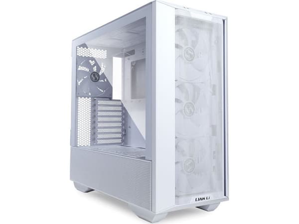 Lian Li LANCOOL III, Midi Tower, PC, Hvit, ATX, EATX, Micro ATX, Mini-ITX, Aluminium, SGCC, Herdet glass, 18,7 cm