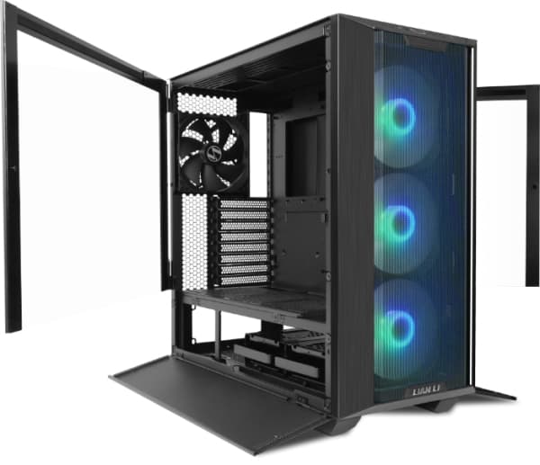 Lian Li Lancool III , Midi Tower, PC, Sort, Gjennomsiktig, ATX, EATX, Micro ATX, Mini-ITX, Aluminium, SGCC, Herdet glass, Multi